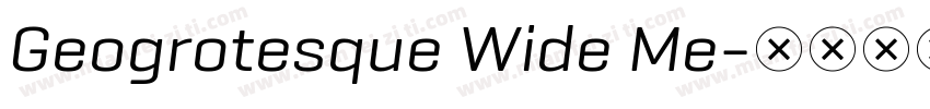 Geogrotesque Wide Me字体转换